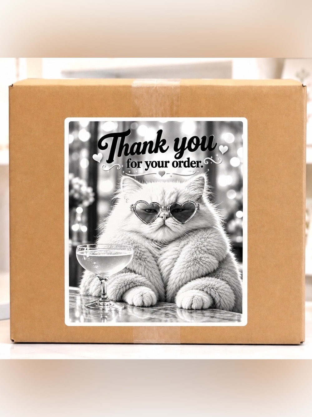 Cool Kitty Thank You Stickers-100ct.